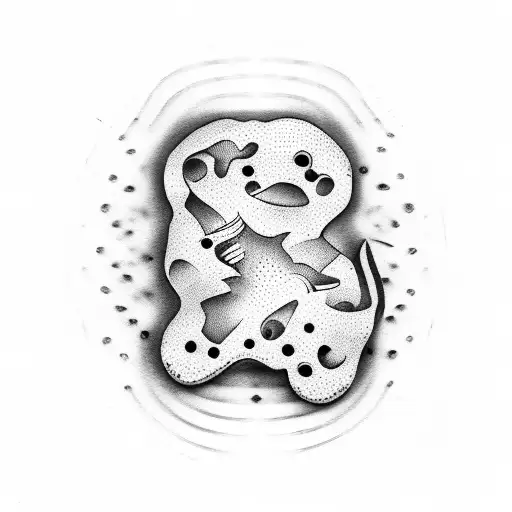 jewel baby footprint tattoo design idea