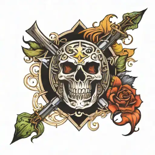 holy grail tattoo design idea