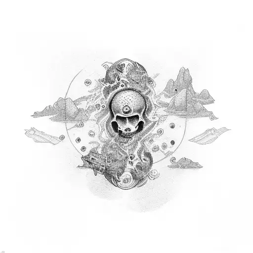 trust no one tattoo design idea