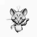 Tom & Jerry tattoo design idea