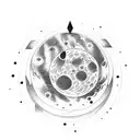 lunar cycle tattoo design idea