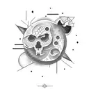 lunar cycle tattoo design idea
