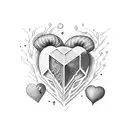 Crying Heart tattoo design idea