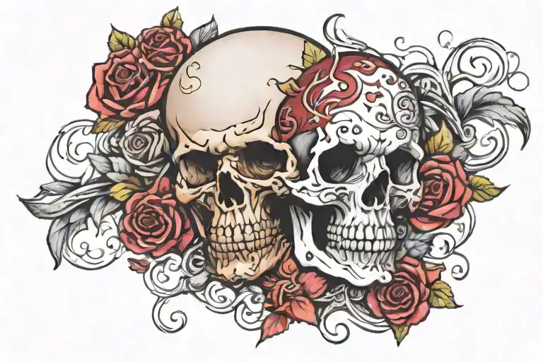 test "better dead than wine red" tattoo design idea