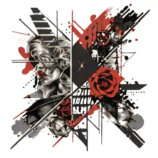 blessed written tattoo design idea