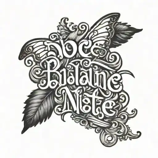 lettering tatto of the italian saying "dolce far niente" tattoo design idea