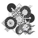 Aquarius and Scorpio tattoo design idea