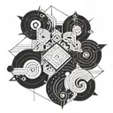 Aquarius and Scorpio tattoo design idea