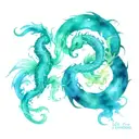 Aquarius and Scorpio tattoo design idea