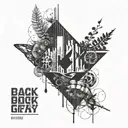 Create a tattoo inspired by a favorite album cover but with a twist of abstract art elements tattoo design idea