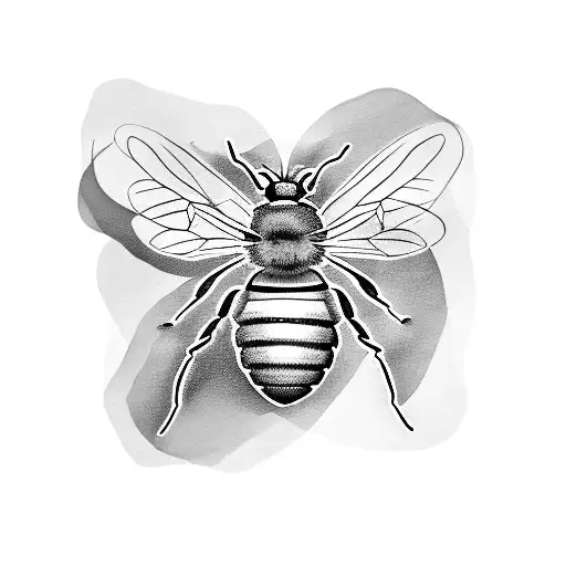 Honey Bee tattoo design idea