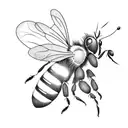 Honey Bee tattoo design idea