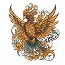 phoenix that flies higher tattoo design idea