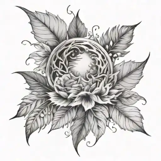 autumn dreamer tattoo design idea