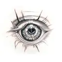 Evil Eye tattoo design idea
