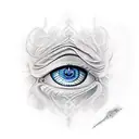 Evil Eye tattoo design idea