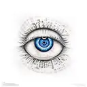 Evil Eye tattoo design idea