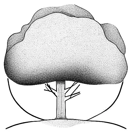 outline of a torogoz sitting on a tree  tattoo design idea