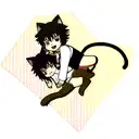 catboy anime  tattoo design idea