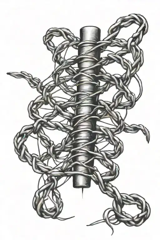 barb wire spinal tattoo tattoo design idea