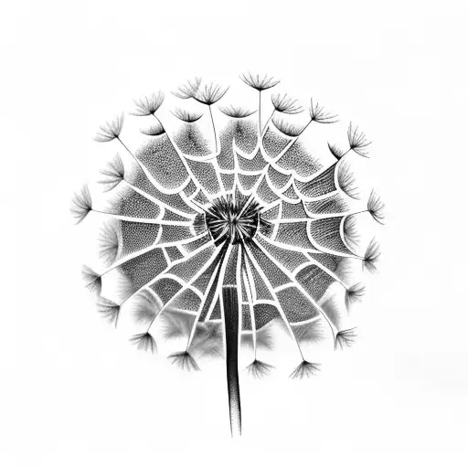 Dandelion tattoo design idea