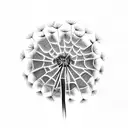 Dandelion tattoo design idea