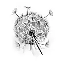 Dandelion tattoo design idea