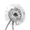 Dandelion tattoo design idea