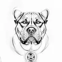 old wizard man in middle, freightliner semi top left, rottweiler face top right, tattoo gun underneatgh tattoo design idea