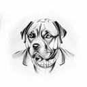 old wizard man in middle, freightliner semi top left, rottweiler face top right, tattoo gun underneatgh tattoo design idea