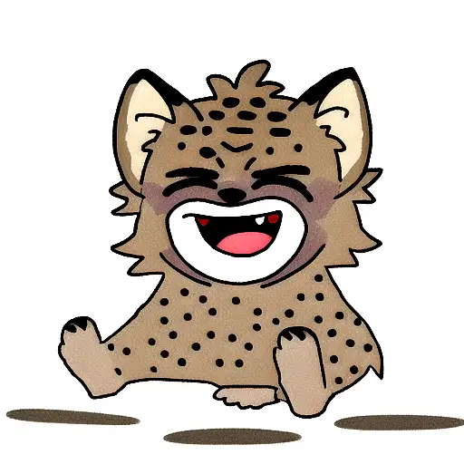 laughing Hyena tattoo design idea