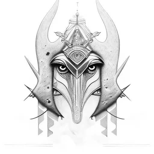 ojo de horus tattoo design idea