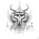 ojo de horus tattoo design idea