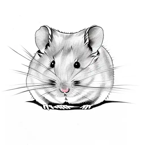 hamster tattoo design idea