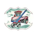 tractor tattoo design idea