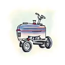 tractor tattoo design idea