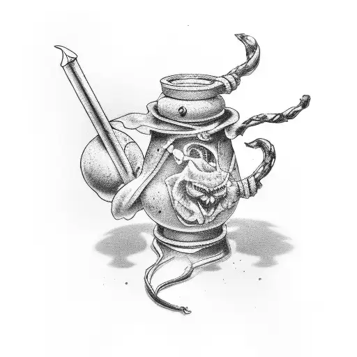 love potion tattoo design idea