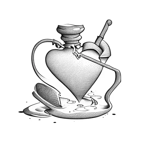 love potion tattoo design idea