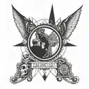 Depeche Mode black celebration  tattoo design idea