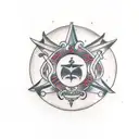 ancient, power, numerology, wealth tattoo design idea