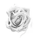 clouds rose catholic bonzai tattoo design idea