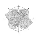 empty honey comb patches  tattoo design idea