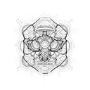 empty honey comb patches  tattoo design idea