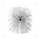 Spider Web tattoo design idea