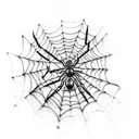 Spider Web tattoo design idea