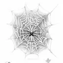 Spider Web tattoo design idea