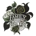 family first names tattoo design idea