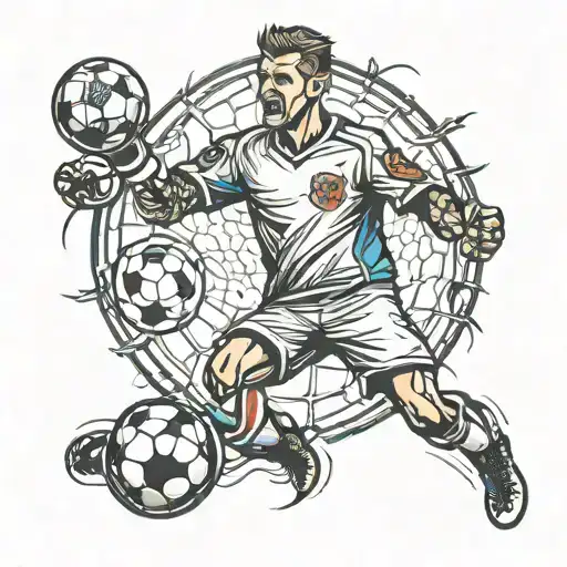 soccer goal keeper  tattoo design idea