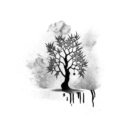 xxxtentacion tree tattoo design idea