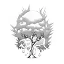 xxxtentacion tree tattoo design idea